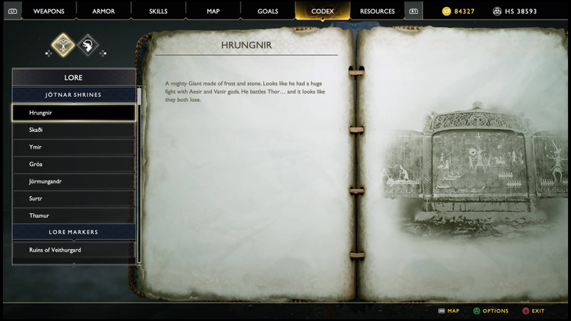 Illustration for article titled God of War Patch Increases The Text Size, But It's Still Tiny
